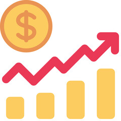 Financial Increase Chart Icon