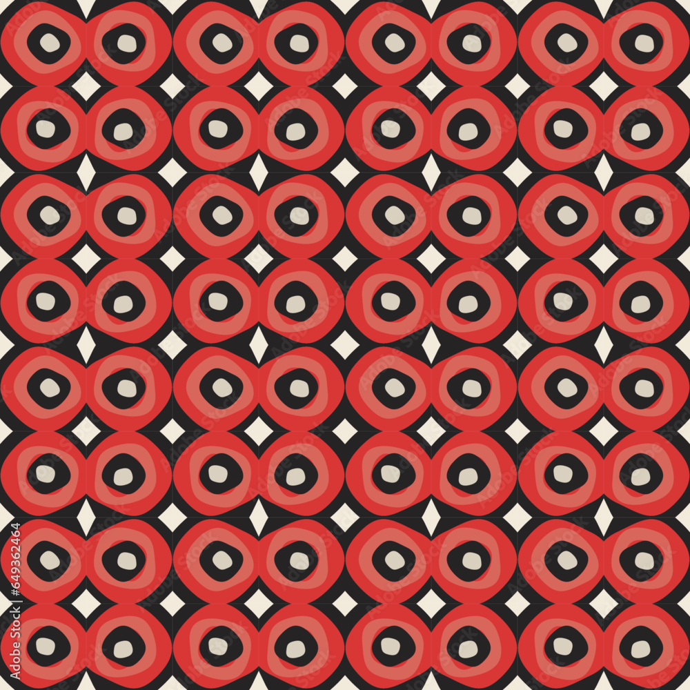 Poster abstract background with colorful continuous pattern