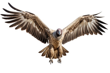 King Vulture bird that scavenger isolated on transparent background, raptors animal wildlife and habitat concept, Environmental Conservation. - obrazy, fototapety, plakaty