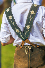 Allgäuer Tracht - Lederhose - Hosenträger 