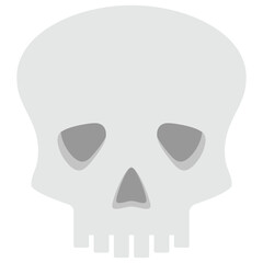 Skull icon vector illustration for happy Halloween event celebration. Skull icon that can be used as symbol, sign or decoration. Skull icon graphic resource for Halloween theme vector design
