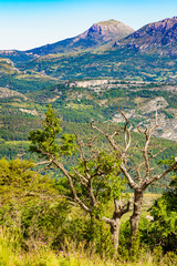 Mountain view. Verdon Gorge in Provence France. - obrazy, fototapety, plakaty