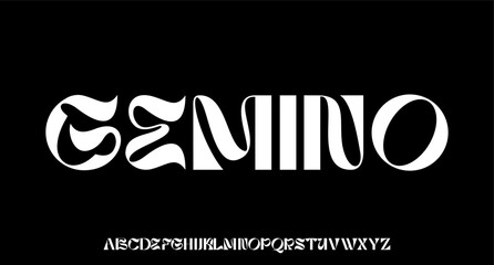 unique luxury modern font alphabetical vector se