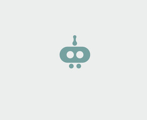 Minimalistic logo, robot, for your company