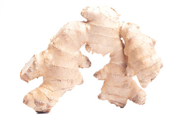 Fresh ginger isolated on white background