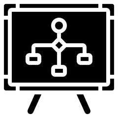 Flowchart Whiteboard Icon