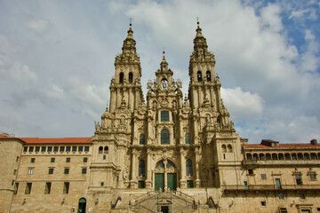 Fototapeta na wymiar Santiago de Compostala, cathedral, camino, saint Jacob