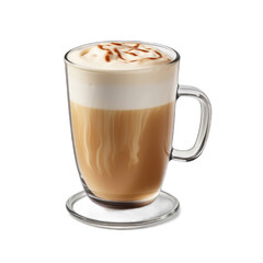 French Vanilla Coffee isolated on transparent background