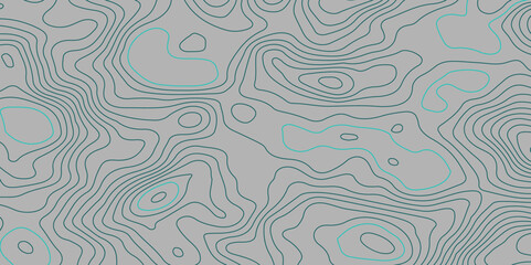 Abstract topographic wavy curve line background. Topography map pattern, Geographic curved relief. Topographic lines background. Vector illustration.