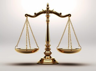 Advertising banner, scales, law, justice.
