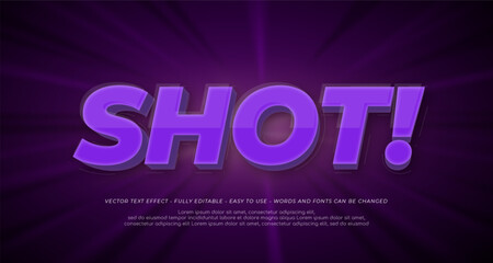 Obraz premium 3d style text effect shot