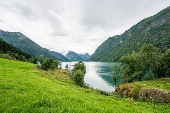 Fjaerland Fjord Norwegen