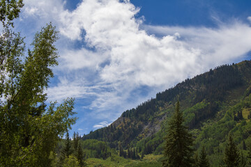 Fototapeta premium clouds over the mountains