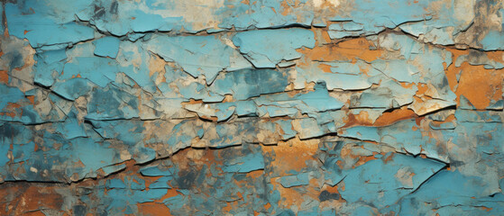 Texture of cracked paint. Dried oil paint color.