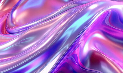 Abstract liquid wave wallpaper. Creative holographic background.