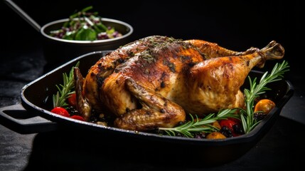 Thanksgiving Homemade Roasted Turkey.