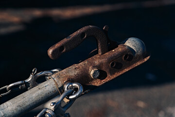 rusty trailer hook