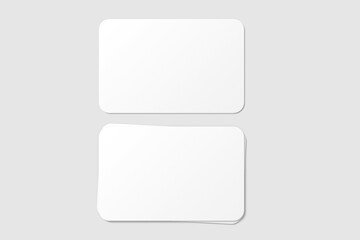 Rounded Business Card Mockup