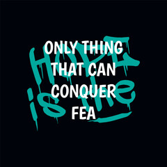 Vector quote hope is the only simple vintage t shirt