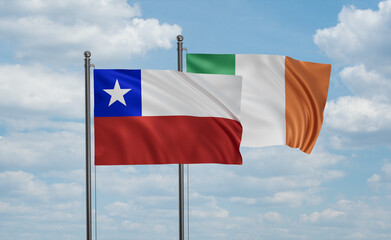 Ireland and Chile flag