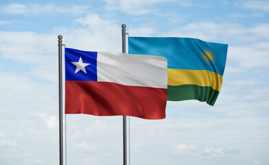 Rwanda and Chile flag