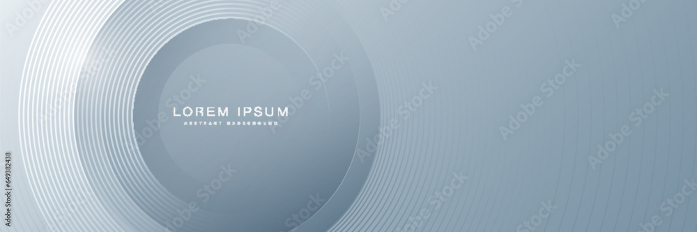 Poster abstract modern grey gradient background with circle lines. elegant geometric lines pattern. futuris