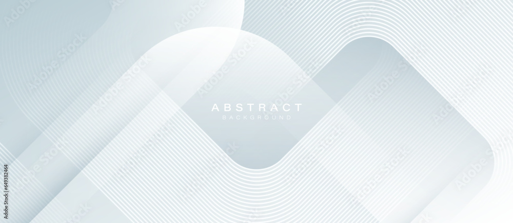 Aufkleber abstract white geometric shape background. modern square lines pattern. minimal geometric design. fu