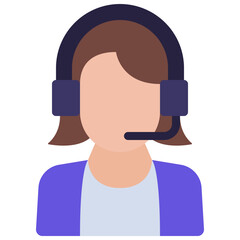 Customer Service Woman Icon