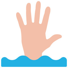 Help Hand In Water Icon