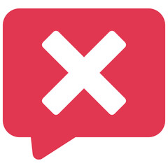 Cross Incorrect Message Icon