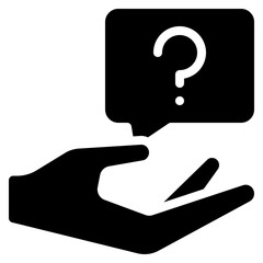 Hand Giving Question Icon