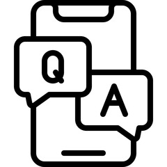 Question And Answer Mobile Icon