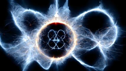 Fuzja jądrowa kwantowa, Sztuczna Inteligencja Generatywna - obrazy, fototapety, plakaty
