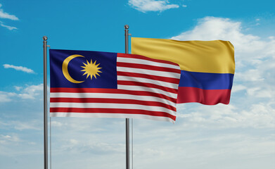 Colombia and Malaysia flag