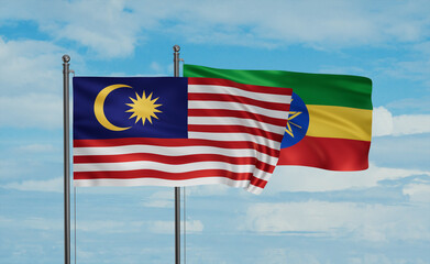 Ethiopia and Malaysia flag