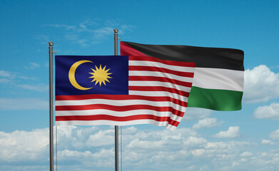 Jordan and Malaysia flag