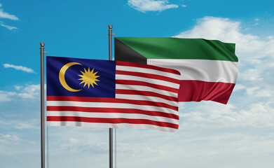 Kuwait and Malaysia flag