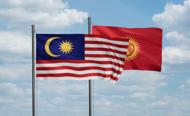 Kyrgyzstan and Malaysia flag