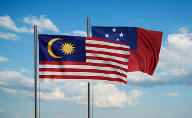 Samoa and Malaysia flag