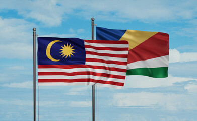 Seychelles and Malaysia flag