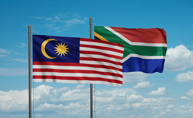 South Africa and Malaysia flag