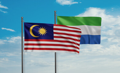 Sierra Leone and Malaysia flag
