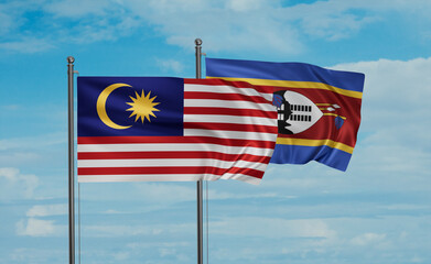 Eswatini and Malaysia flag