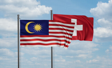 Switzerland and Malaysia flag