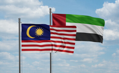 UAE and Malaysia flag
