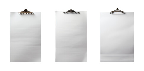 White paper set. Generative Ai - obrazy, fototapety, plakaty