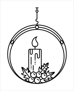 Christmas Candle Icon M_2309001