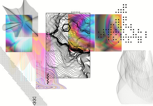 Modern Gothic Design Elements Illustration Set