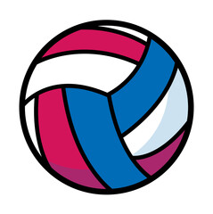Fototapeta premium volleyball isolated on white background