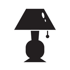 night lamp icon logo vector design template